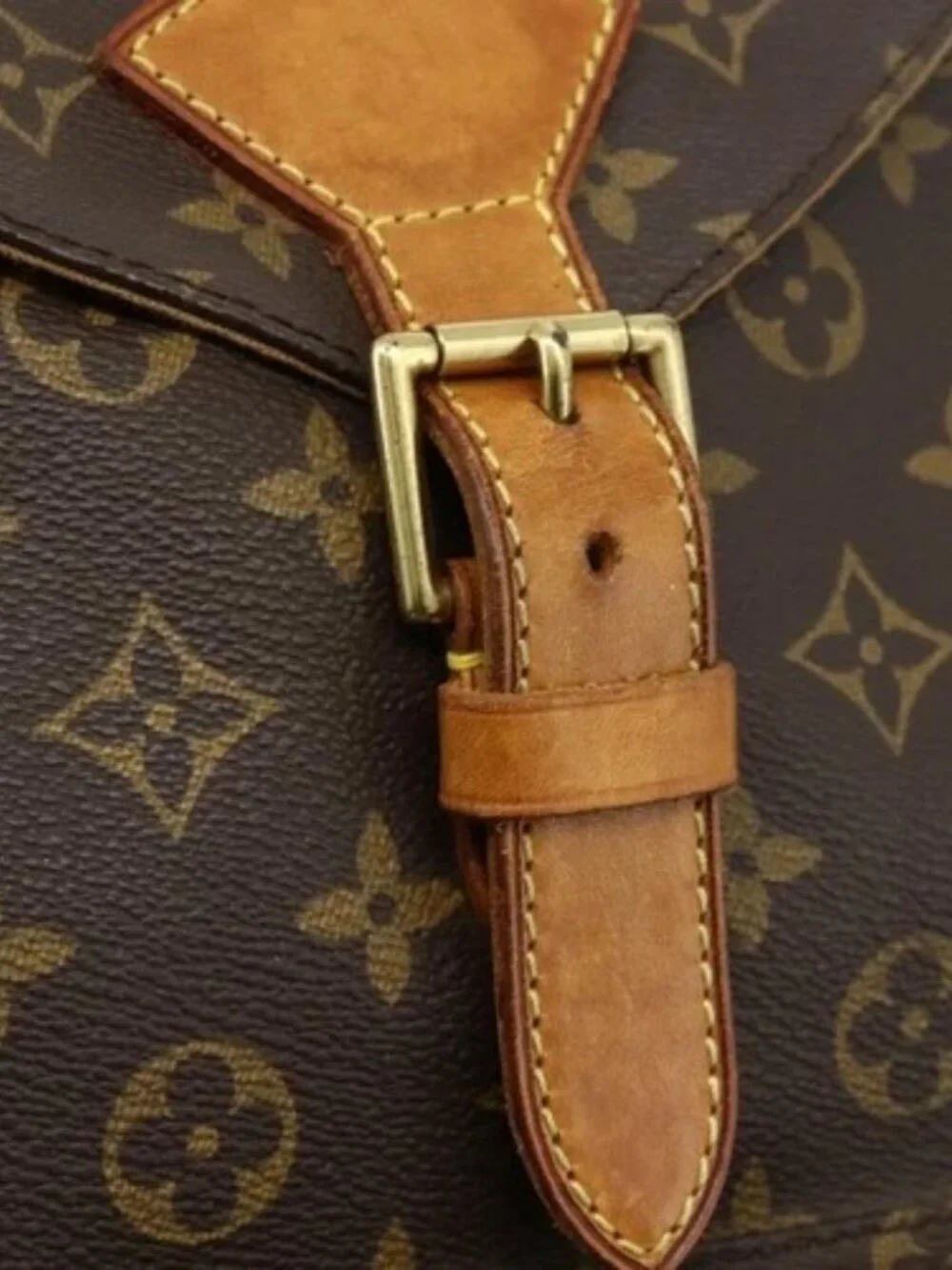 LOUIS VUITTON Monogram Montsouris GM Backpack M51135 LV Auth 175760